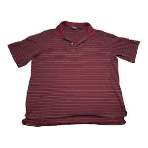 Polo Golf Ralph Lauren The Oconee Golf Course‎ Striped Polo Shirt Men's XL